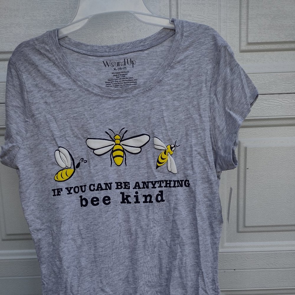 A "Wound Up" brand T-shirt